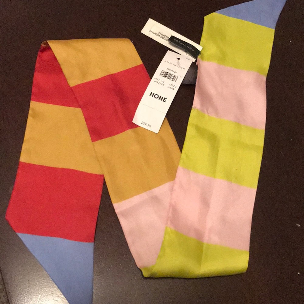Ann Taylor Color Block Neck Scarf - Picture 3 of 5